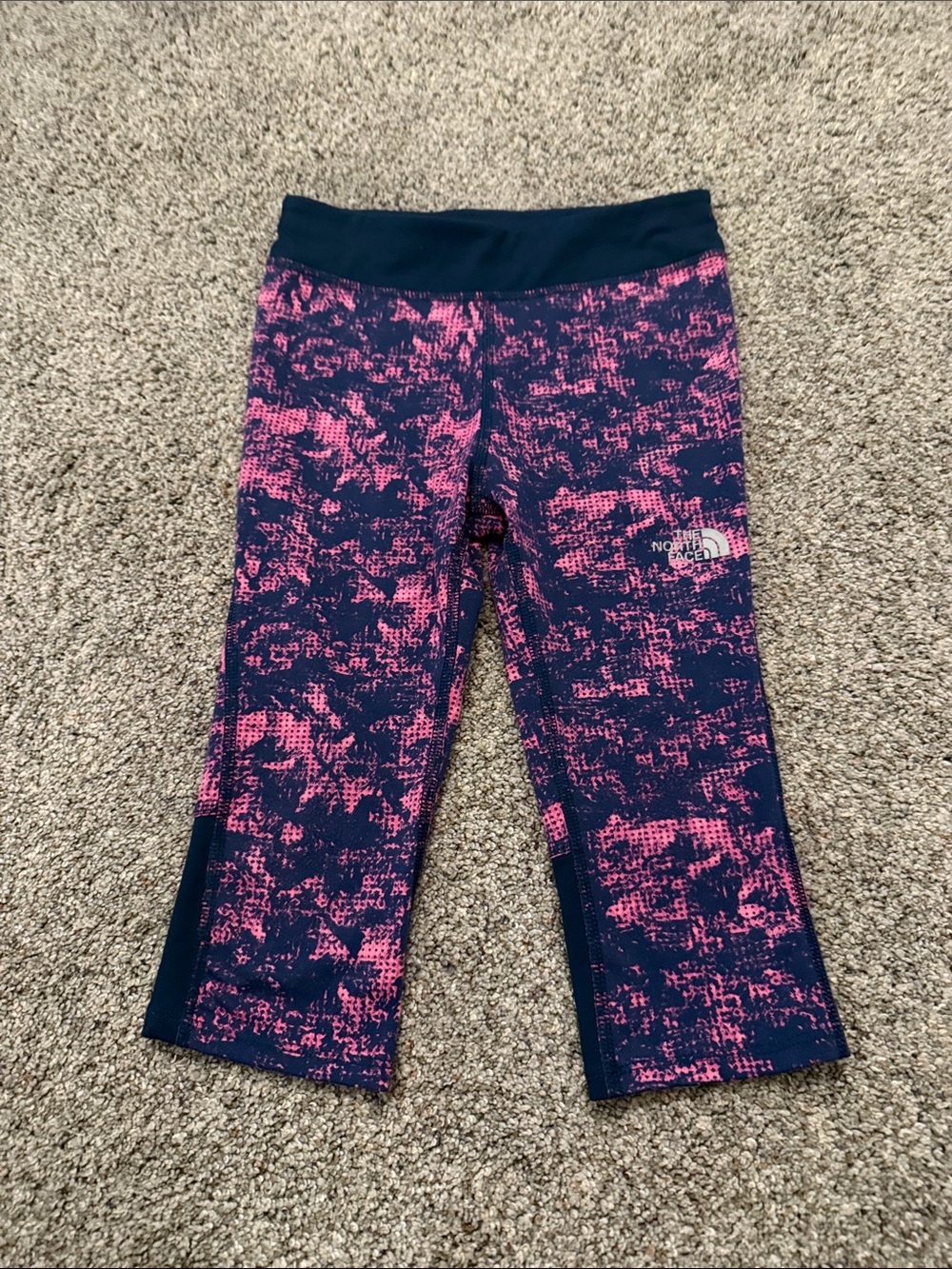 The North Face Girls' Pulse Capris pink/Navy size 6